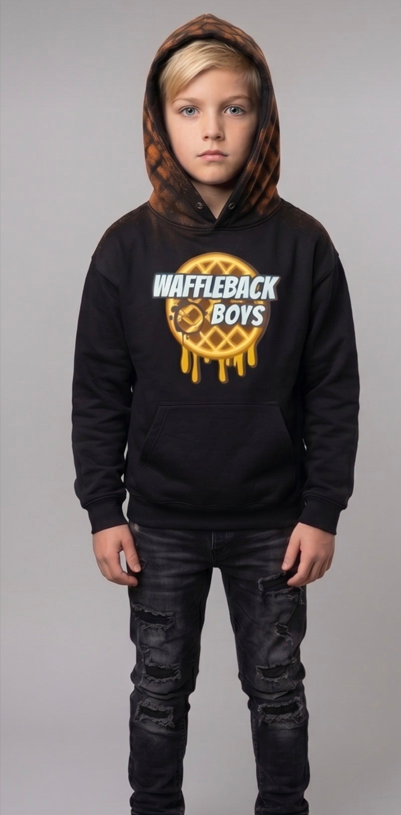 Waffle Hood Drip Kids